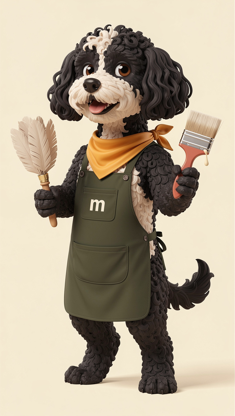 Mimo — Mimocasa mascot, with tools